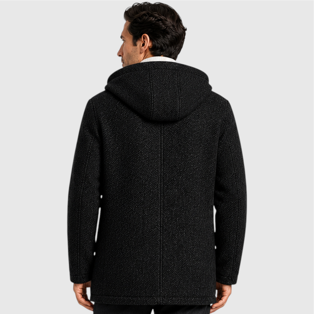 Men's Casual Fleece-Lined Hooded Zip Cardigan