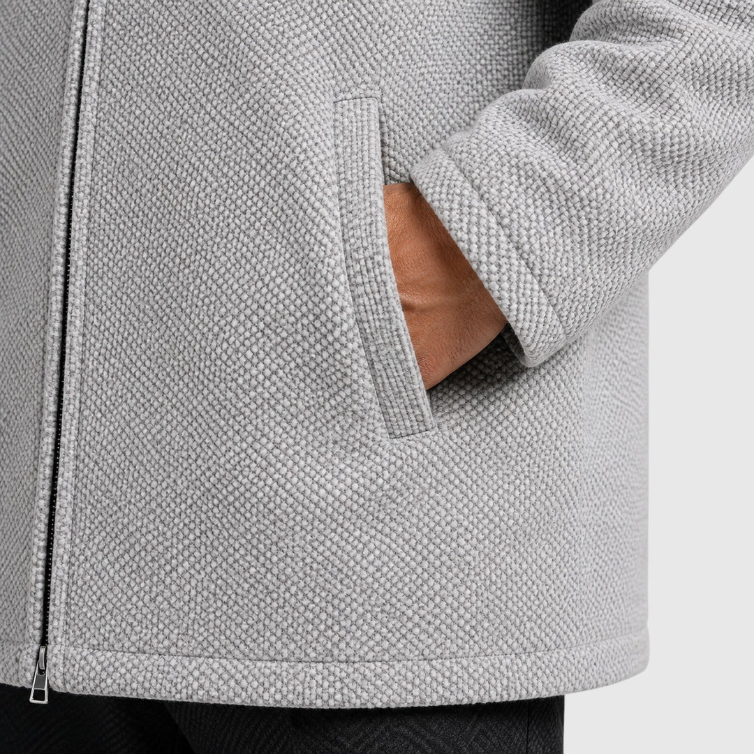 Men's Casual Fleece-Lined Hooded Zip Cardigan