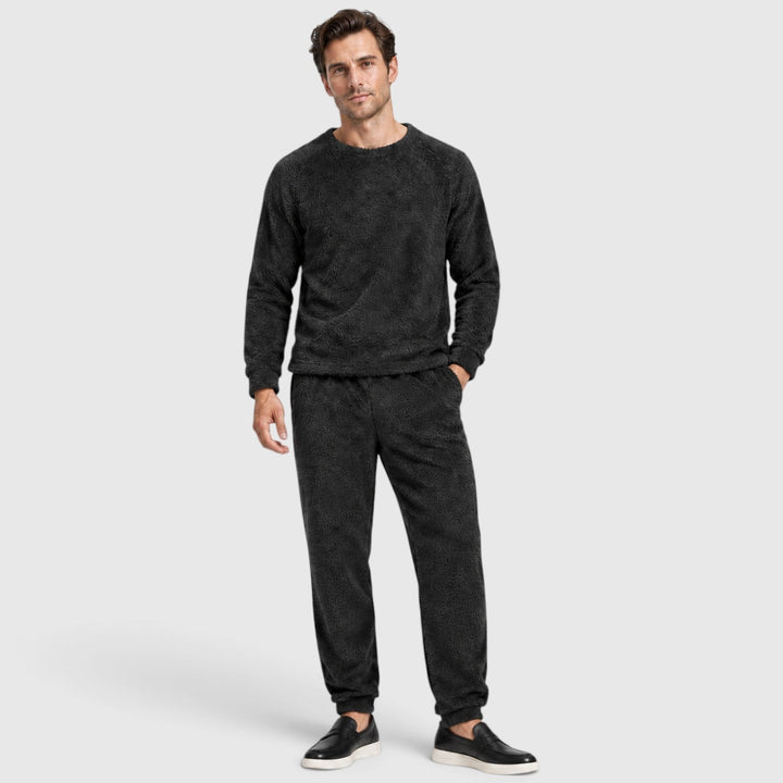 Men's Casual Soft Fleece Jumper and Trousers Set