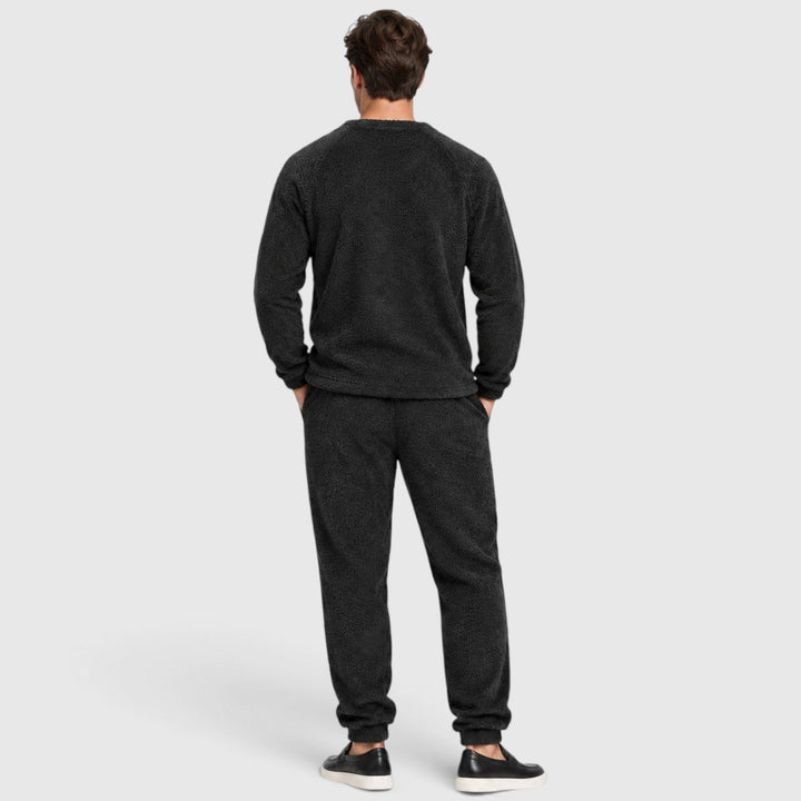 Men's Casual Soft Fleece Jumper and Trousers Set