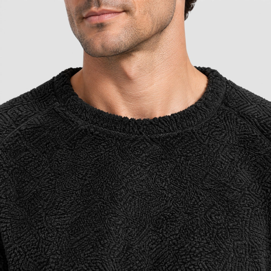 Men's Casual Soft Fleece Jumper and Trousers Set
