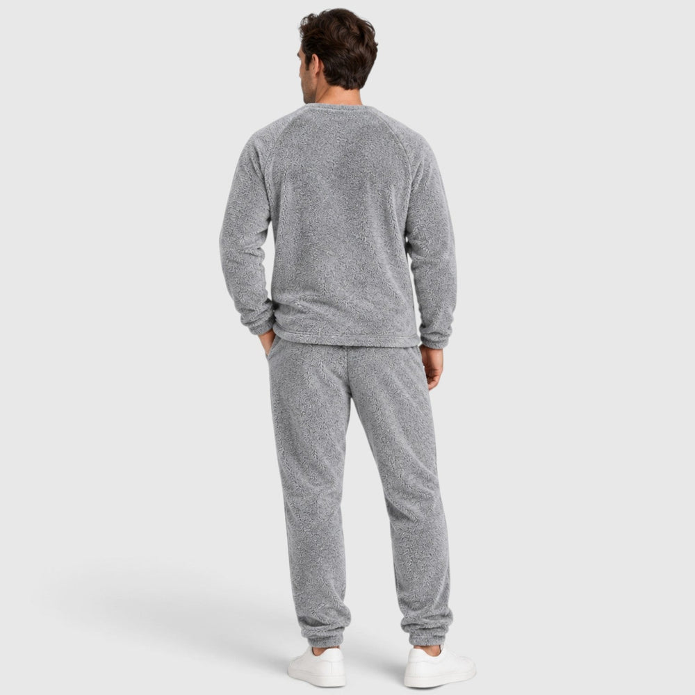 Men's Casual Soft Fleece Jumper and Trousers Set