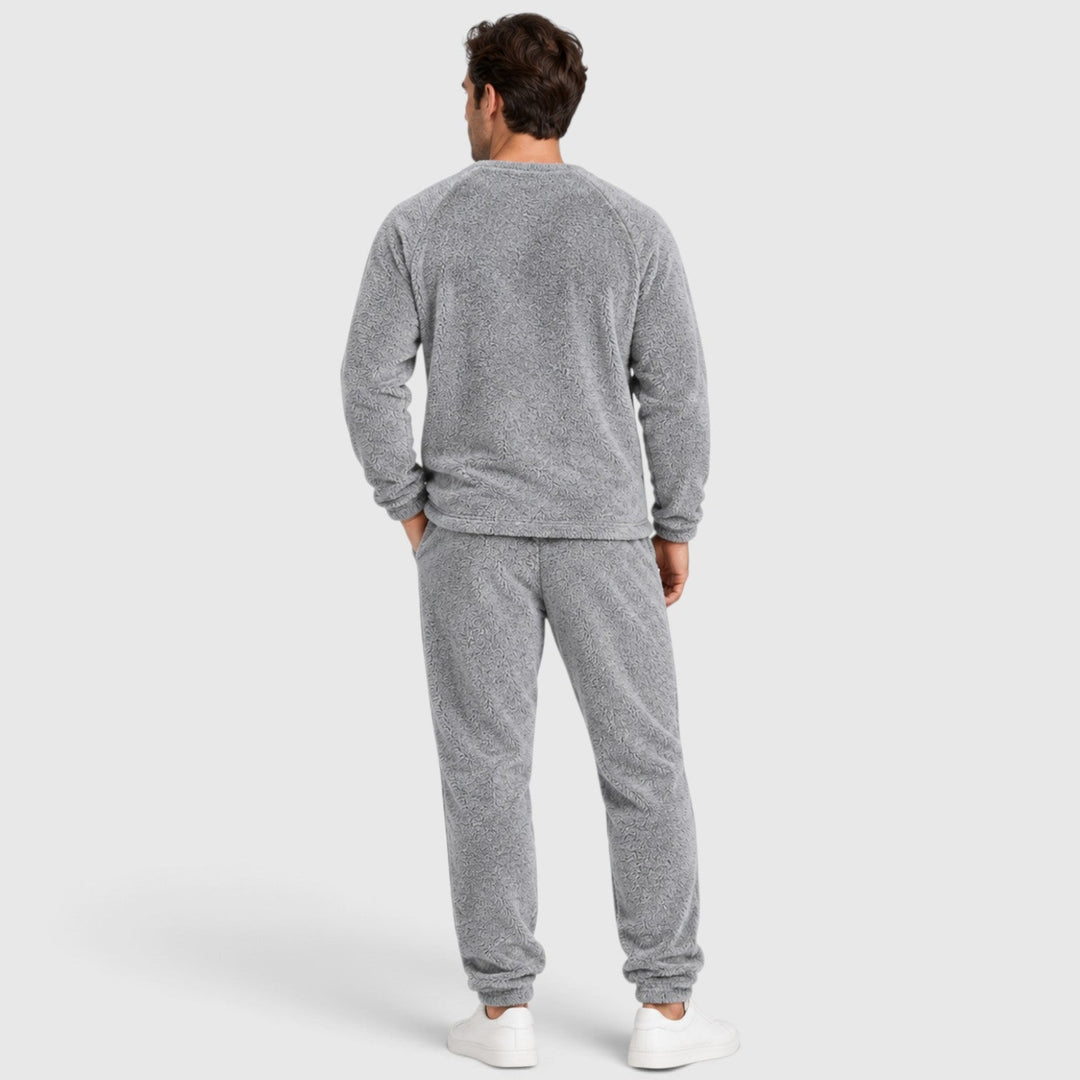 Men's Casual Soft Fleece Jumper and Trousers Set
