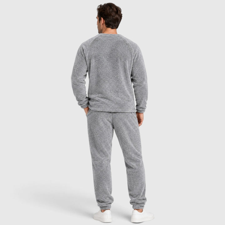 Men's Casual Soft Fleece Jumper and Trousers Set