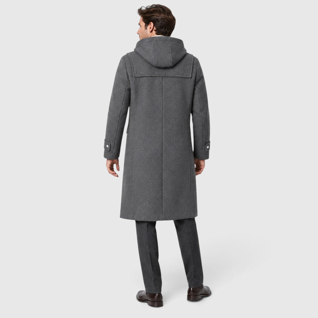 Men's Classic Wool Hooded Duffle Coat