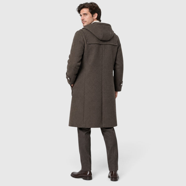 Men's Classic Wool Hooded Duffle Coat