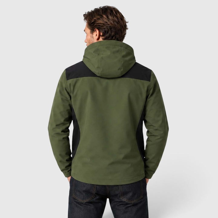 Men's Lightweight Hooded Windbreaker Jacket
