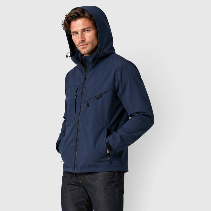 Men's Lightweight Hooded Windbreaker Jacket