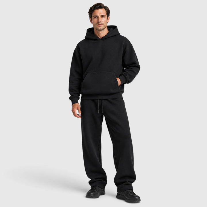 Men's Casual Cotton Hoodie and Jogger Lounge Set