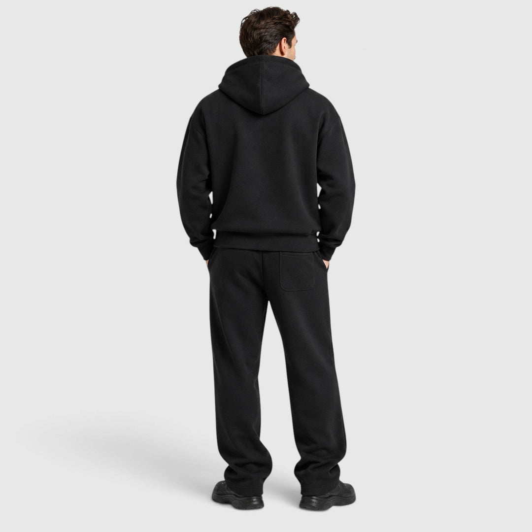 Men's Casual Cotton Hoodie and Jogger Lounge Set