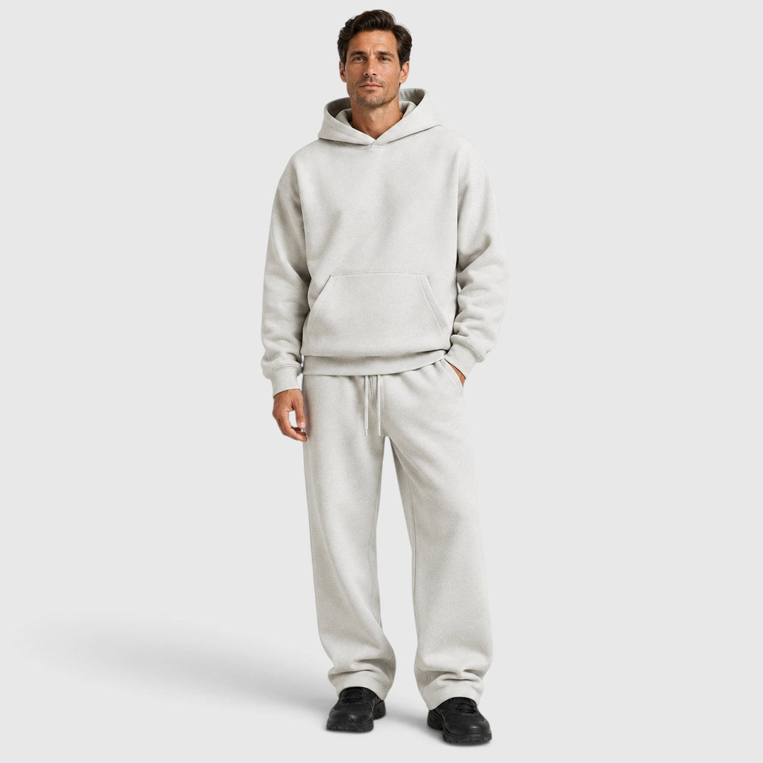 Men's Casual Cotton Hoodie and Jogger Lounge Set