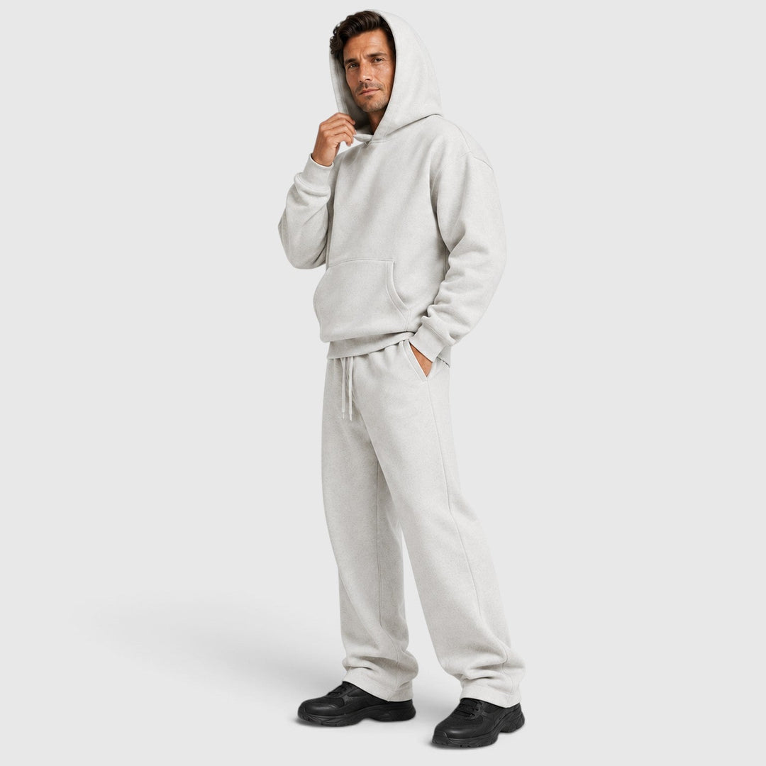 Men's Casual Cotton Hoodie and Jogger Lounge Set