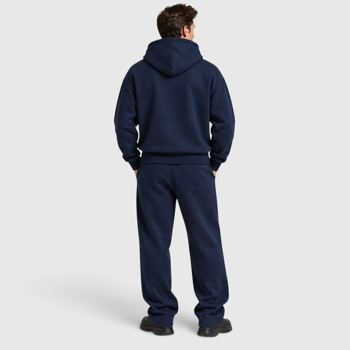 Men's Casual Cotton Hoodie and Jogger Lounge Set