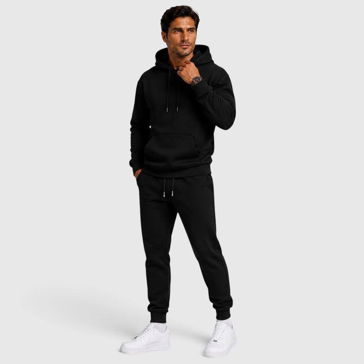 Men's Casual Cotton Blend Hoodie and Jogger Set