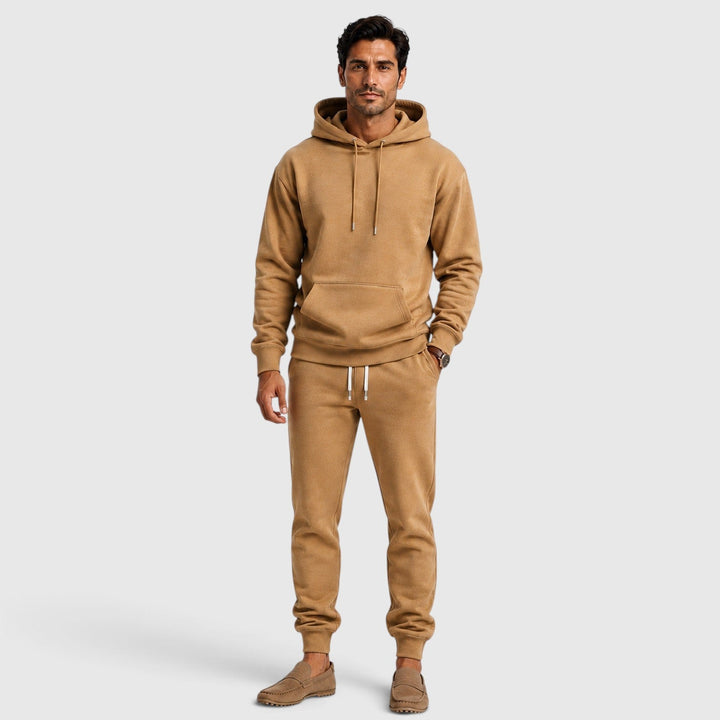 Men's Casual Cotton Blend Hoodie and Jogger Set