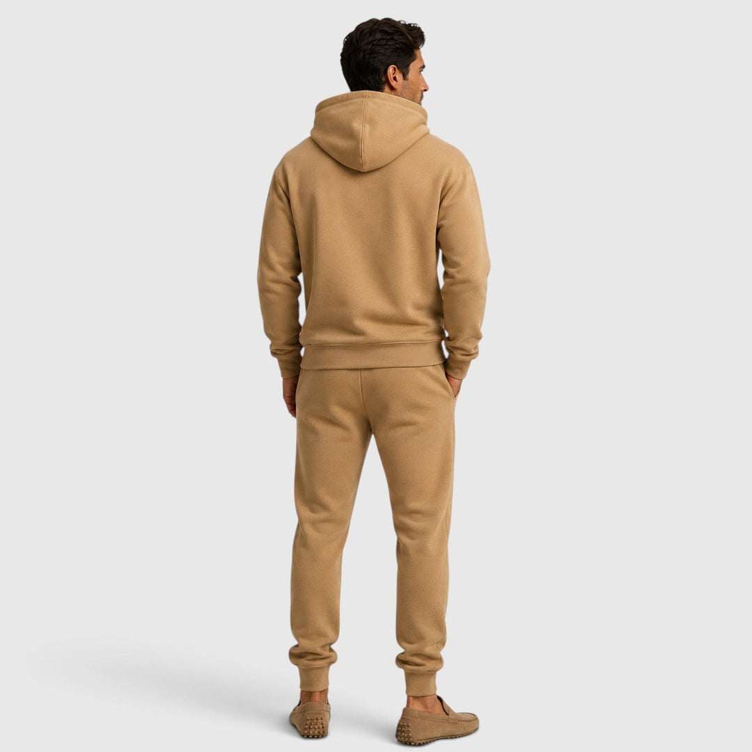Men's Casual Cotton Blend Hoodie and Jogger Set