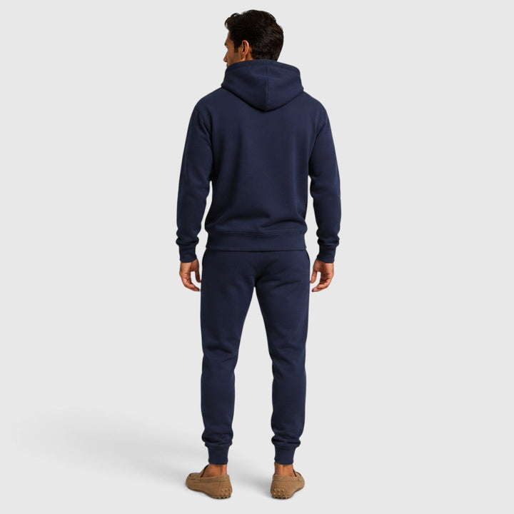 Men's Casual Cotton Blend Hoodie and Jogger Set