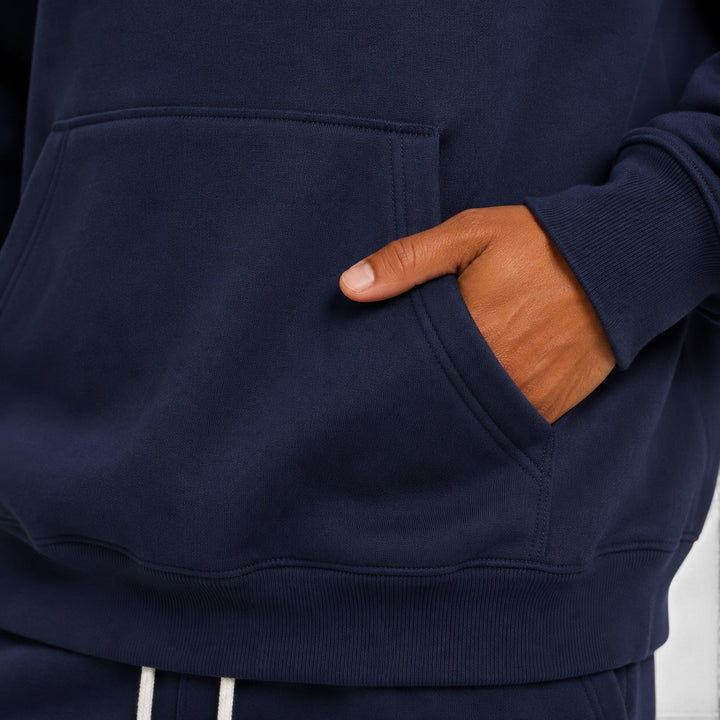 Men's Casual Cotton Blend Hoodie and Jogger Set