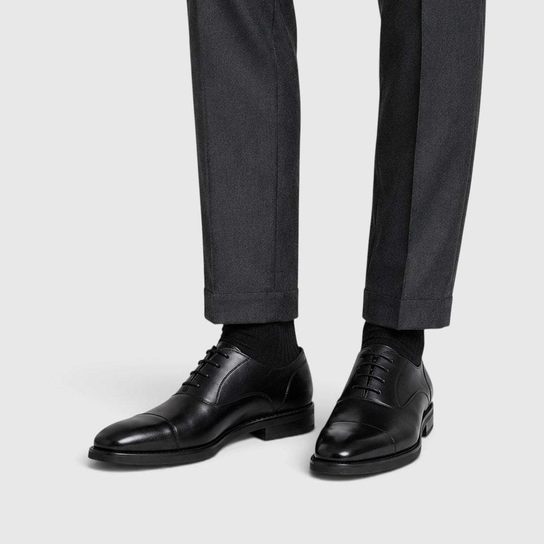 Men's Classic Leather Pointed Toe Dress Shoes