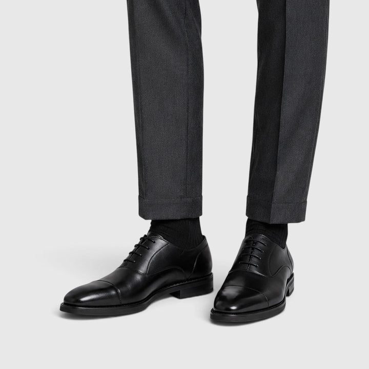 Men's Classic Leather Pointed Toe Dress Shoes