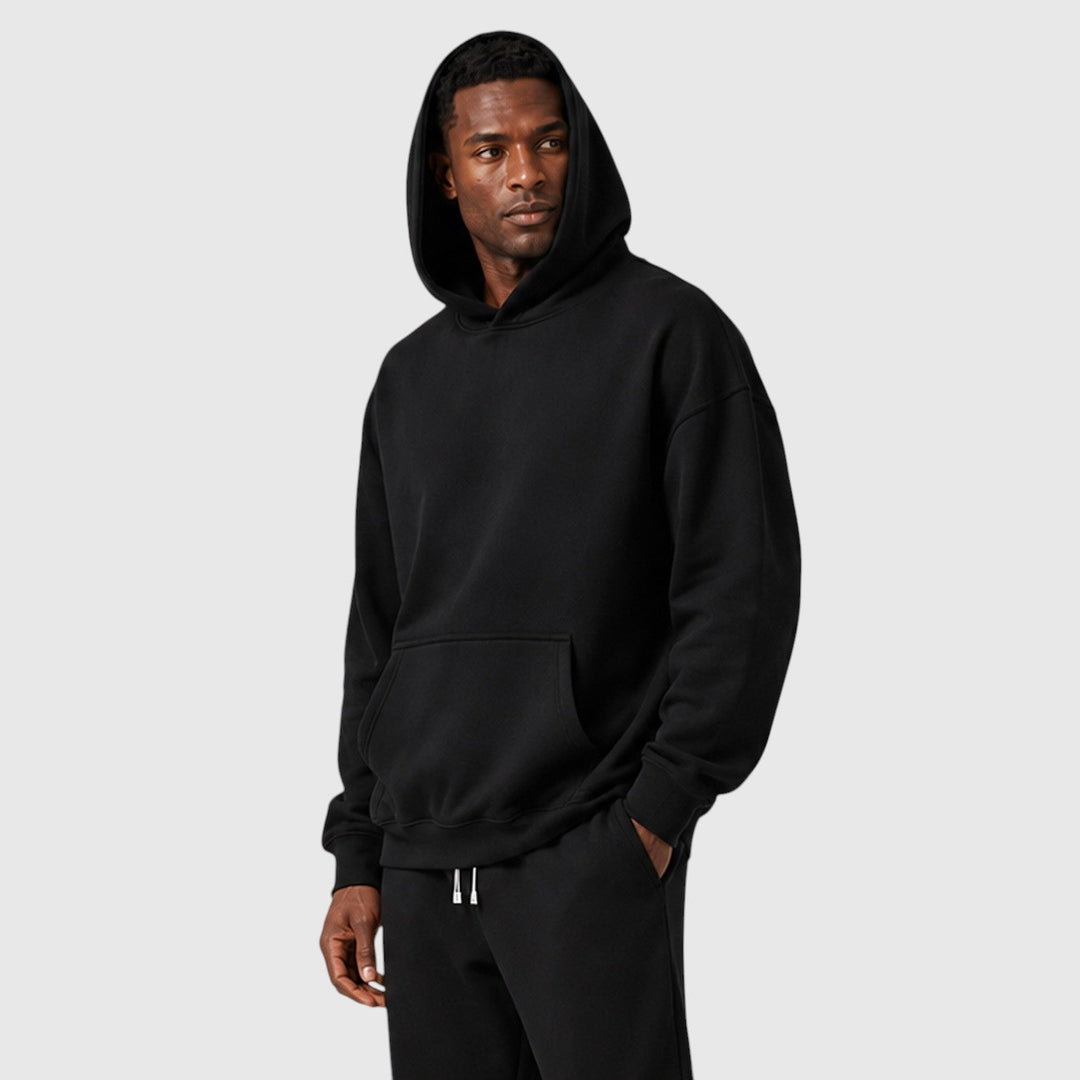 Men's Casual Heavyweight Cotton Hoodie and Joggers Loungeset