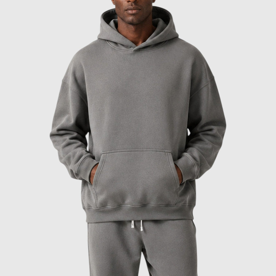 Men's Casual Heavyweight Cotton Hoodie and Joggers Loungeset