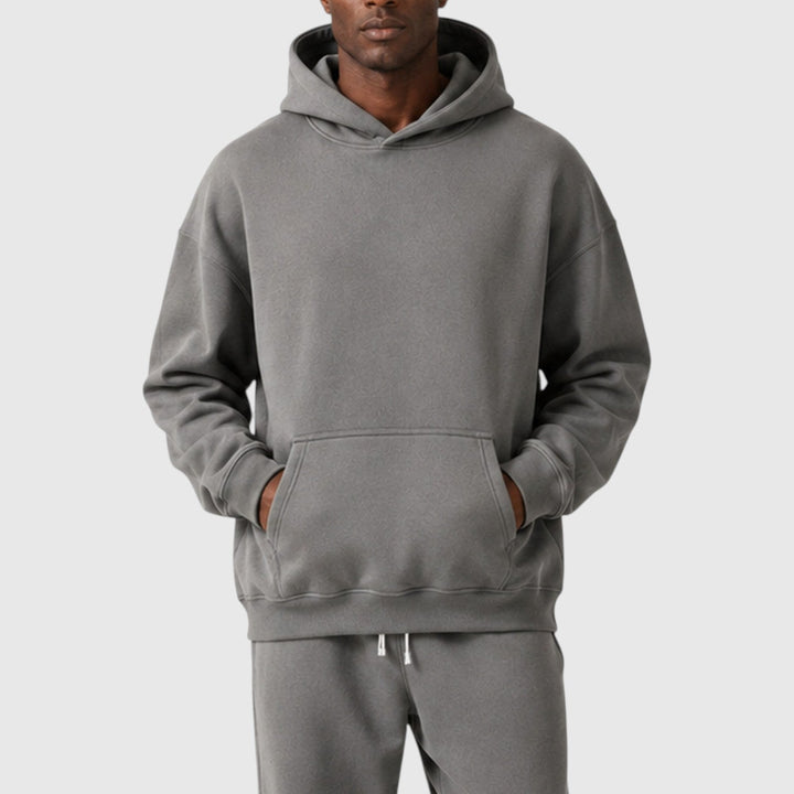 Men's Casual Heavyweight Cotton Hoodie and Joggers Loungeset