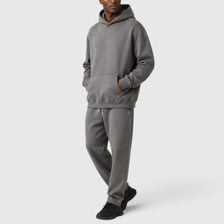 Men's Casual Heavyweight Cotton Hoodie and Joggers Loungeset