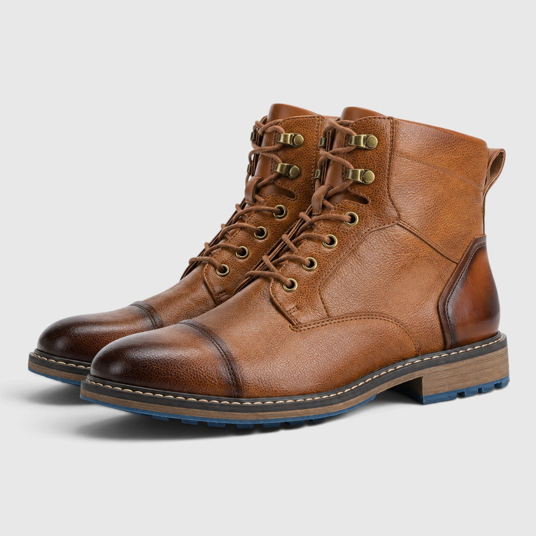 Men's Classic Leather Lace-Up Walking Boots