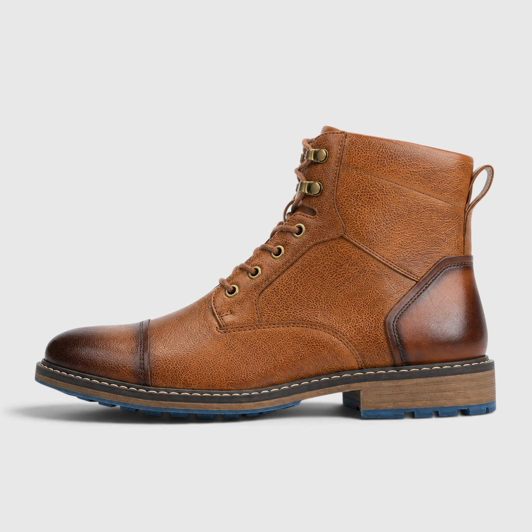 Men's Classic Leather Lace-Up Walking Boots