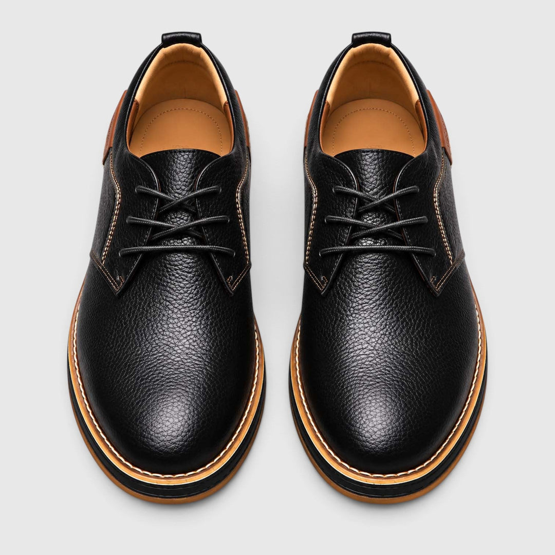 Men's Classic Leather Lace-Up Oxford Shoes