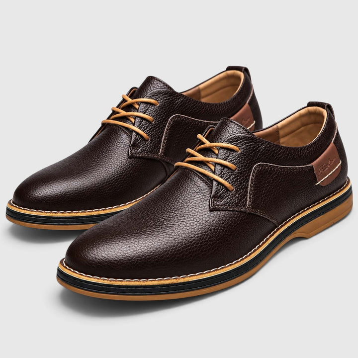 Men's Classic Leather Lace-Up Oxford Shoes