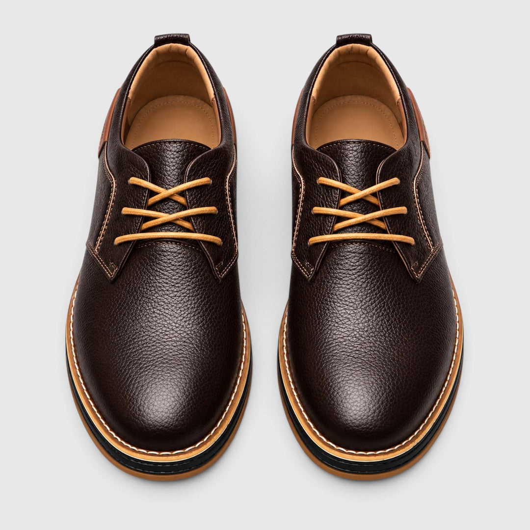 Men's Classic Leather Lace-Up Oxford Shoes