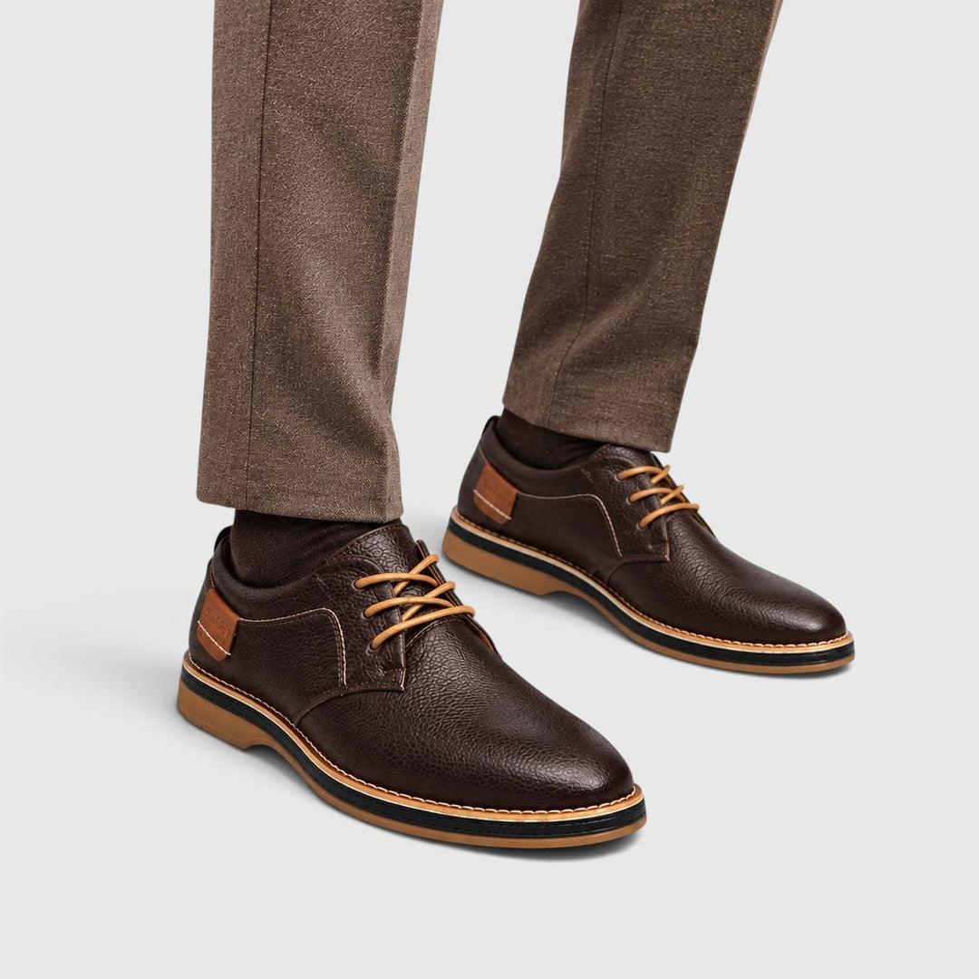 Men's Classic Leather Lace-Up Oxford Shoes