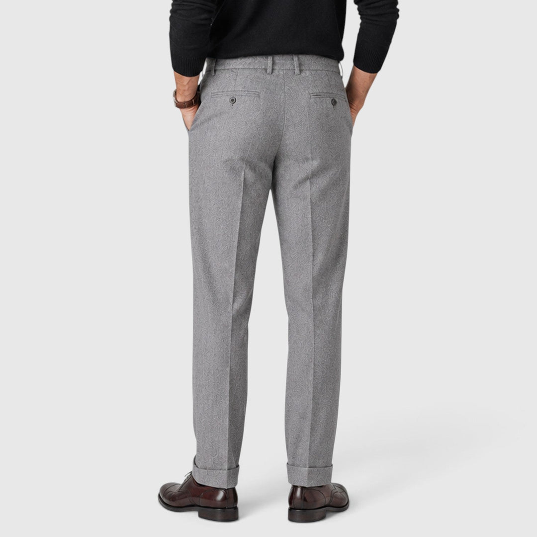 Men's Elegant Wool Blend Trousers