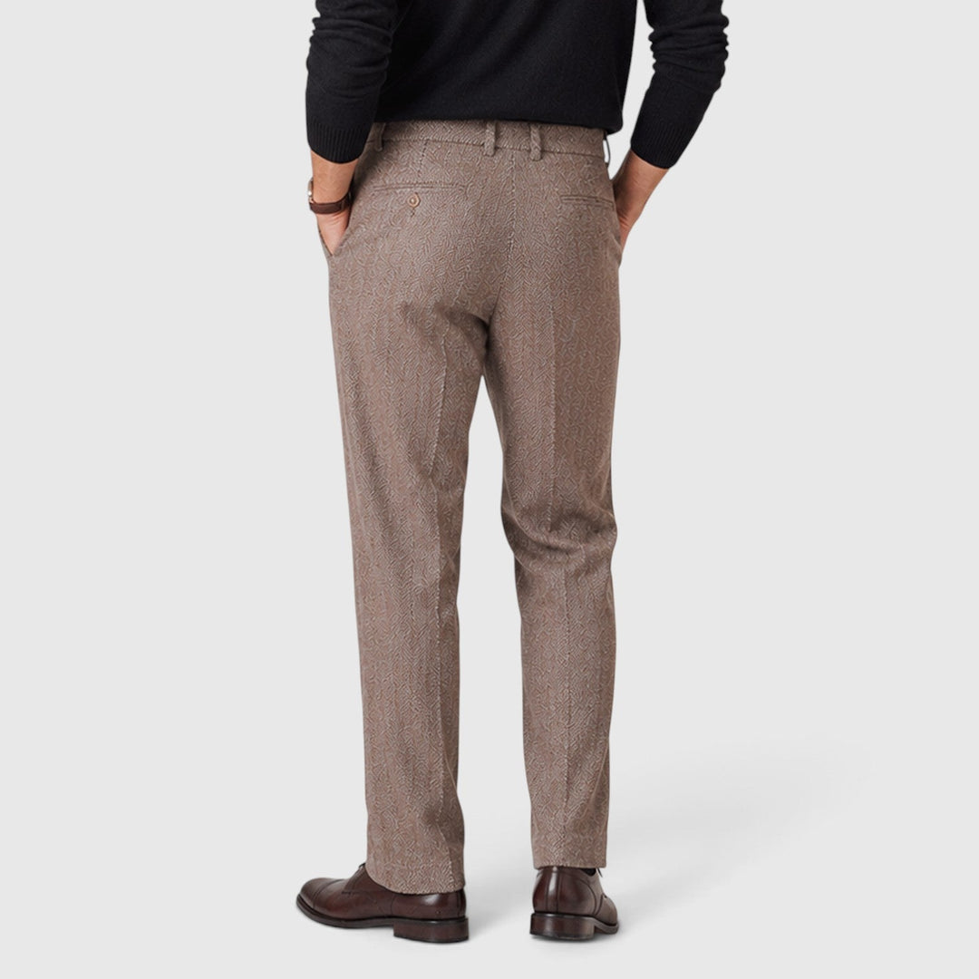 Men's Elegant Wool Blend Trousers