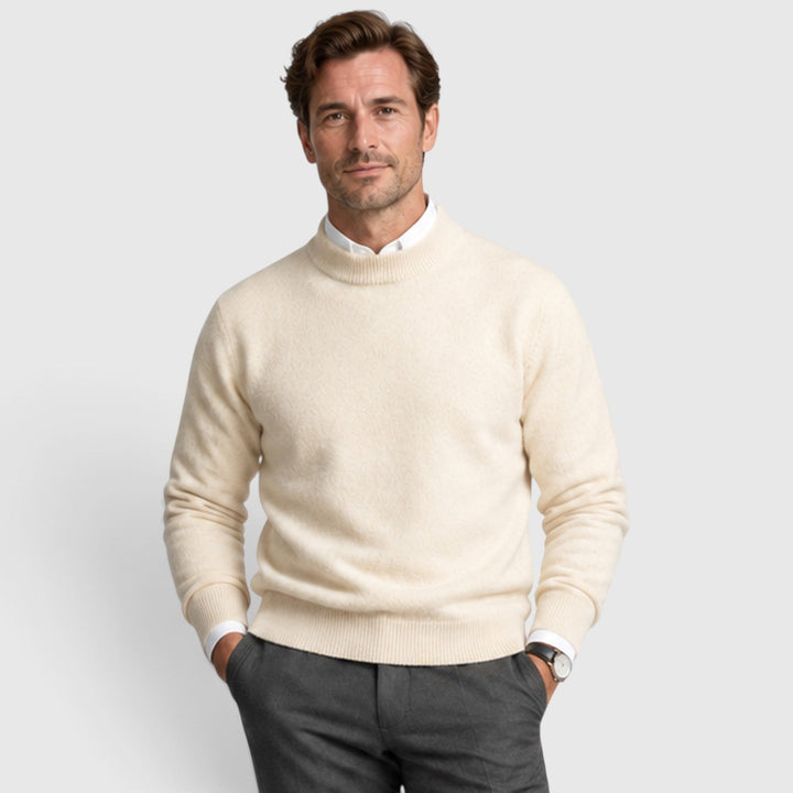 Men's Slim Fit Knit V-Neck Jumper