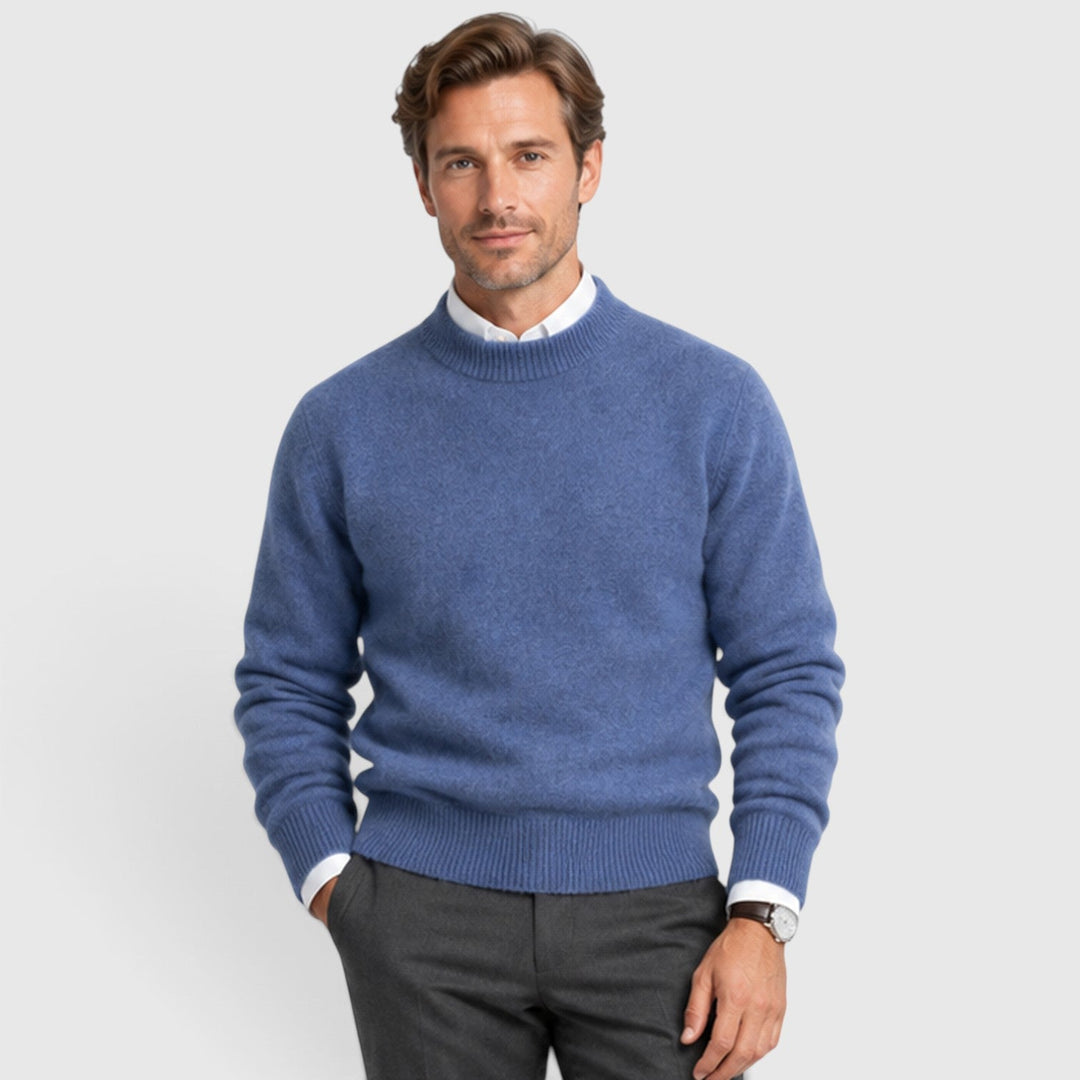 Men's Slim Fit Knit V-Neck Jumper