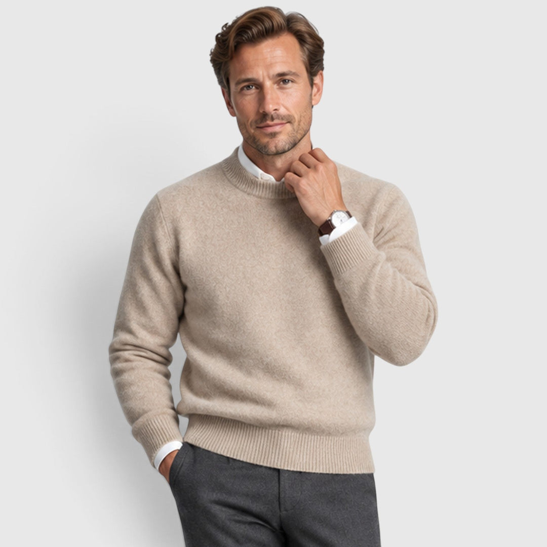 Men's Slim Fit Knit V-Neck Jumper