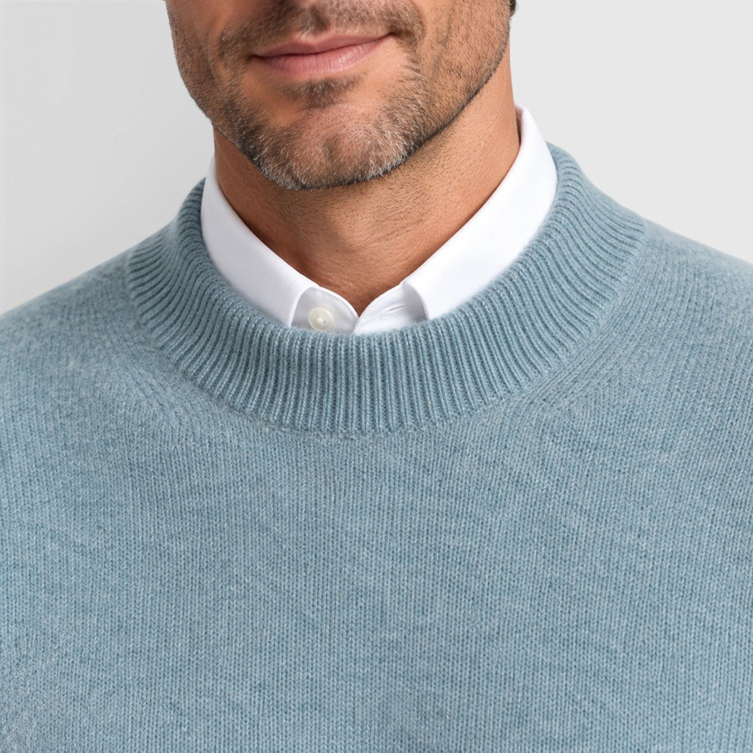 Men's Slim Fit Knit V-Neck Jumper