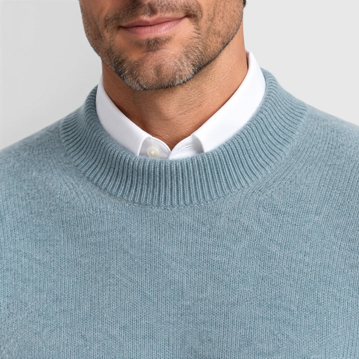 Men's Slim Fit Knit V-Neck Jumper