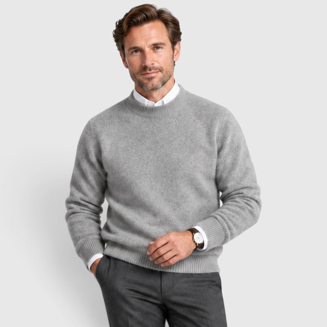 Men's Slim Fit Knit V-Neck Jumper