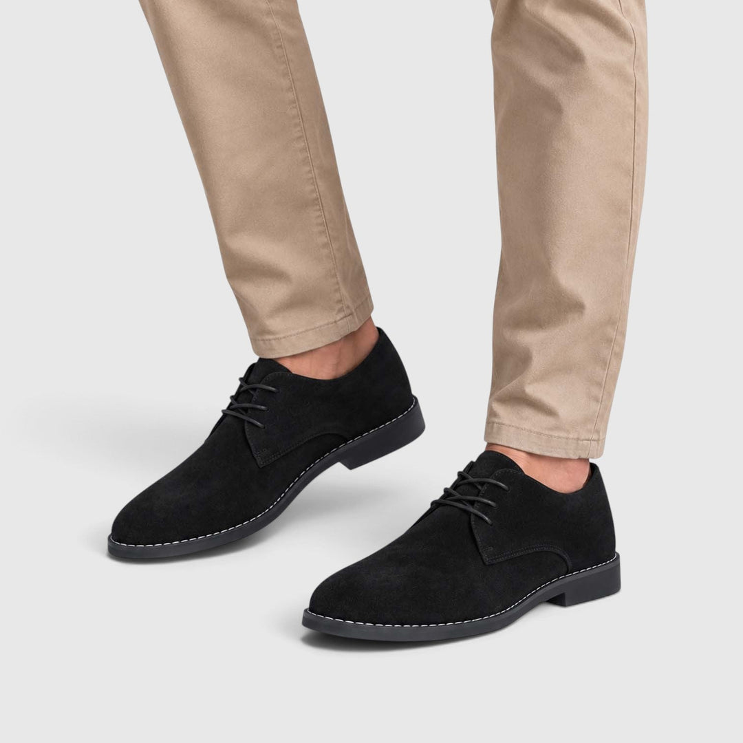 Men's Classic Suede Lace-Up Oxford Shoes