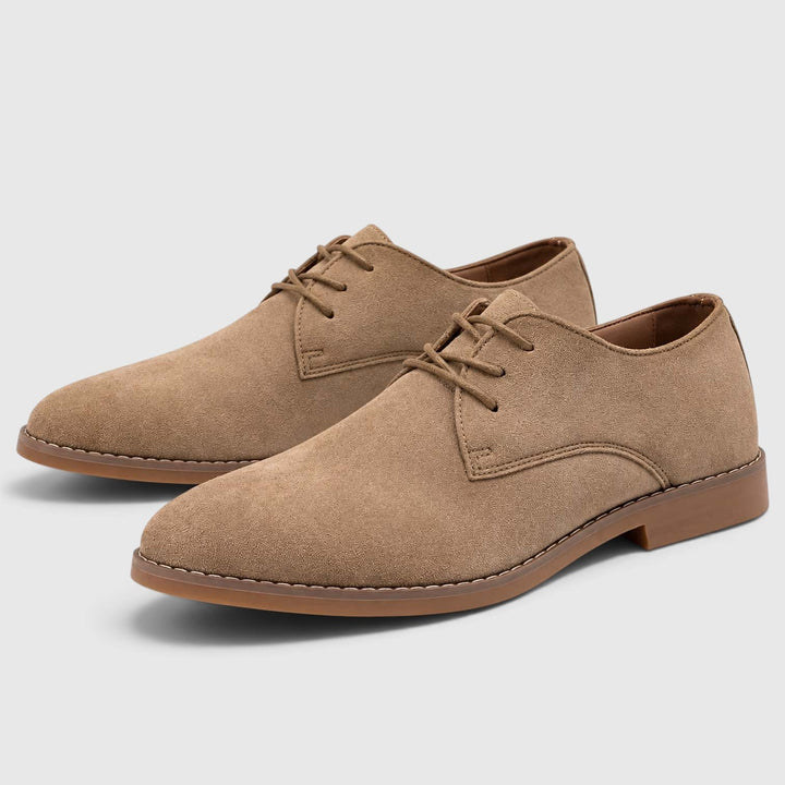 Men's Classic Suede Lace-Up Oxford Shoes