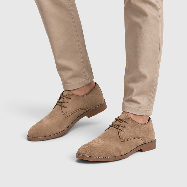 Men's Classic Suede Lace-Up Oxford Shoes