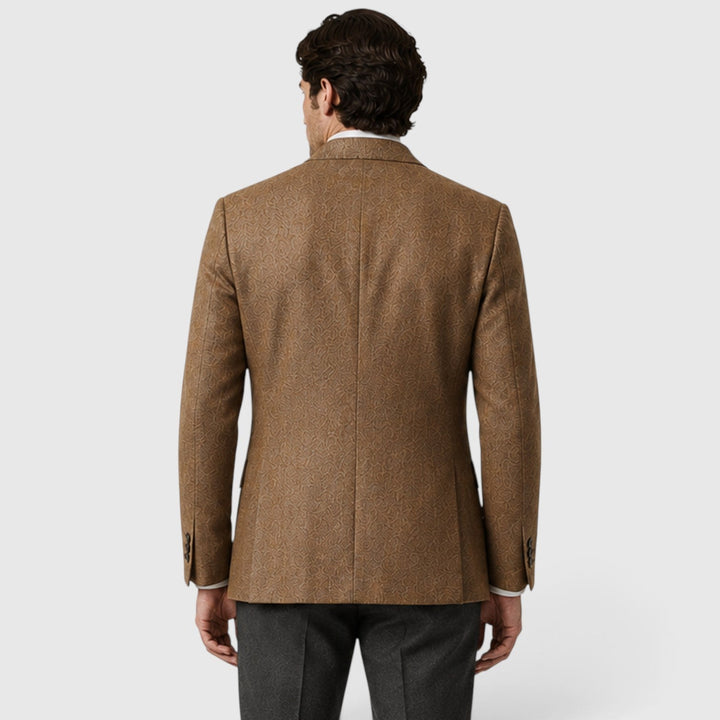 Men's Tailored Single-Breasted Wool Blazer