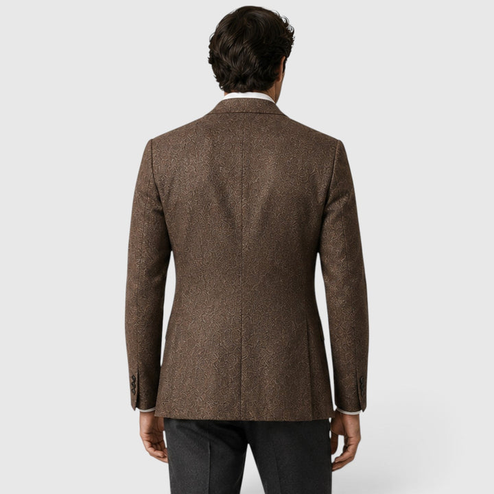 Men's Tailored Single-Breasted Wool Blazer