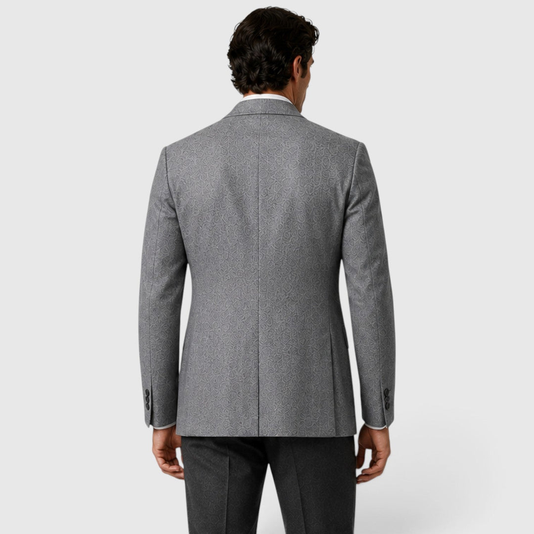 Men's Tailored Single-Breasted Wool Blazer
