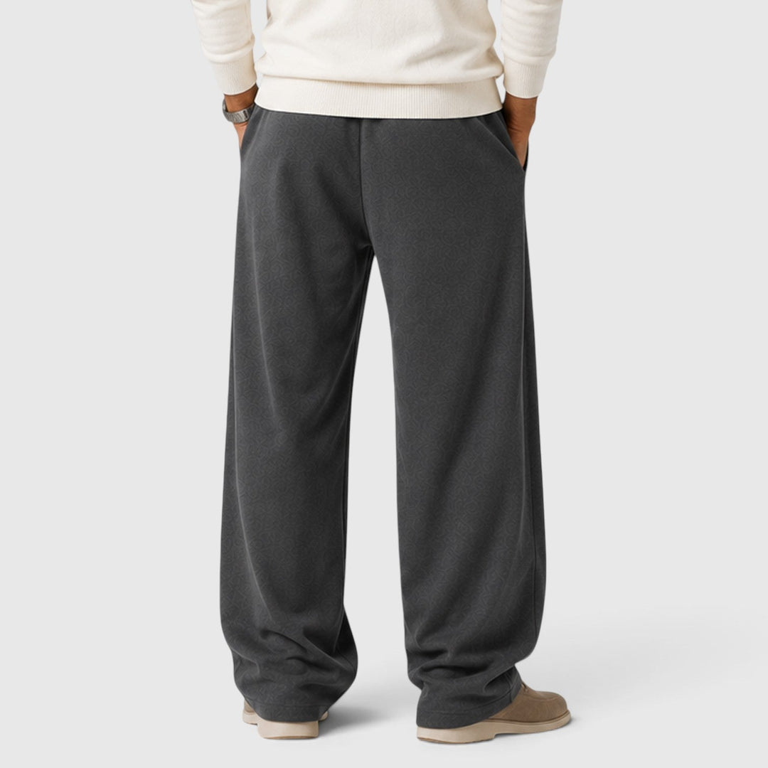 Men's Casual Thick Knit Jogger Trousers