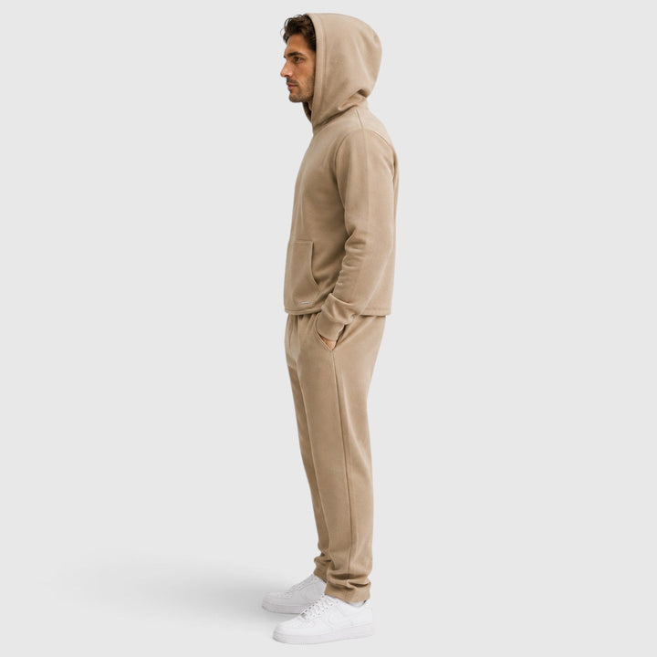 Men's Casual Cotton Blend Two-Piece Tracksuit Set